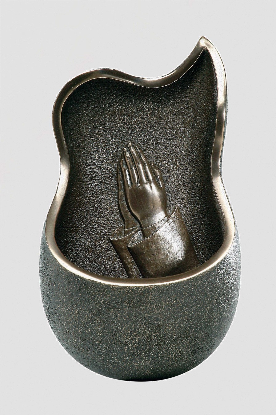 Homeware | Genesis Bronze Holy Water Font Hands