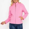 Coats & Jackets | Voulez Vous Textured Jersey Zip Jacket In Pink