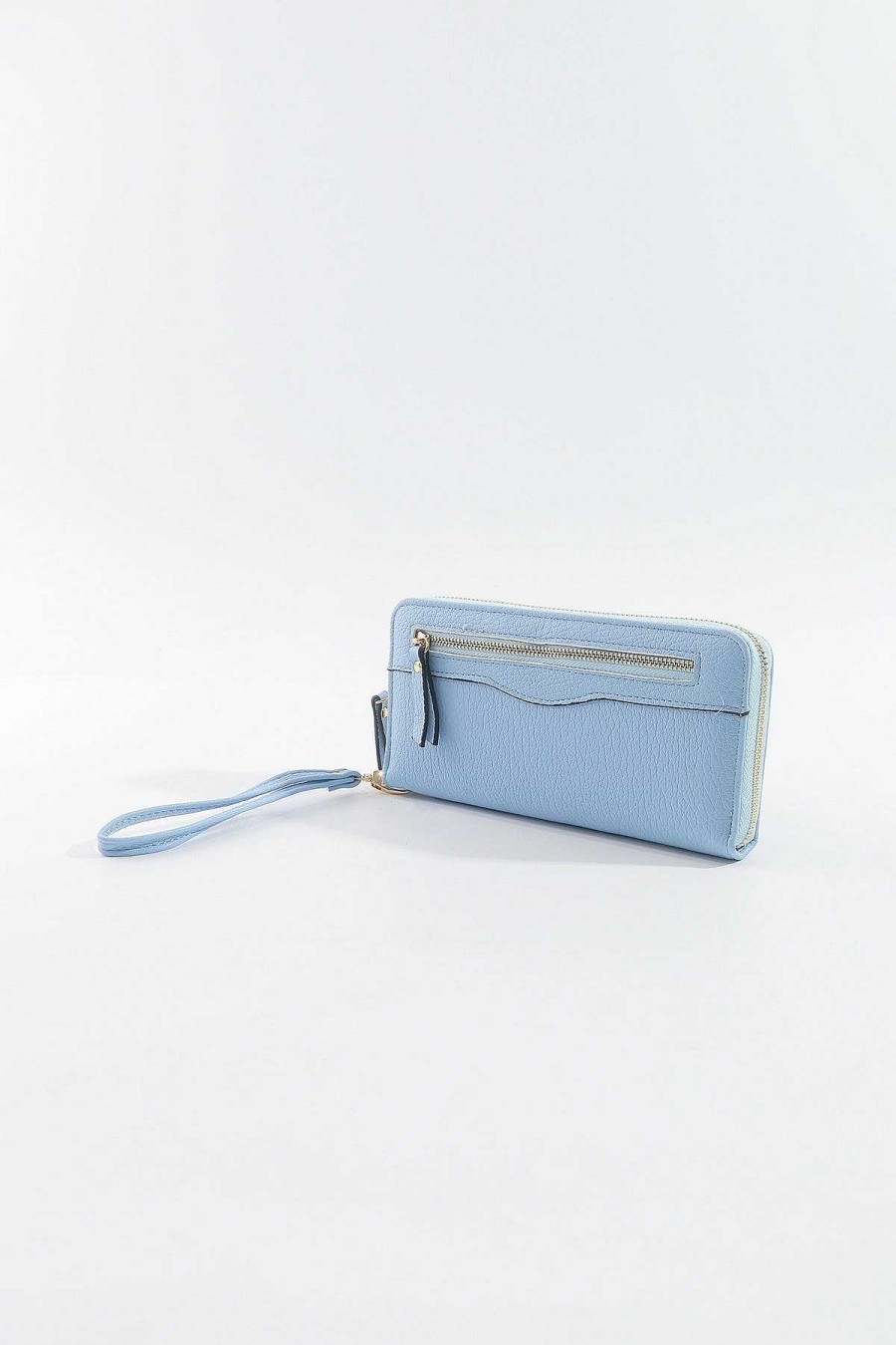 Accessories | SOUL Accessories Front Zip Purse In Blue