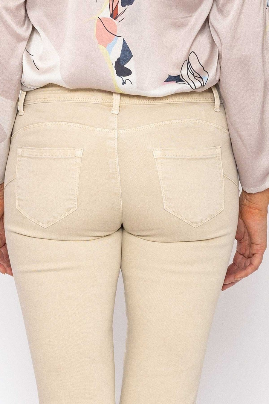 Jeans & Trousers | J'aime la Vie Short Zip Jeans In Cream