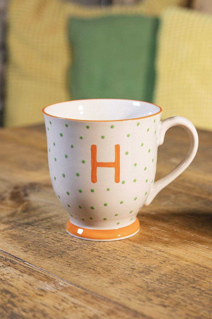 Homeware | Eclectic Alphabet Mug Dot H