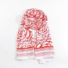 Accessories | SOUL Accessories Two Tone Floral Scarf In Red