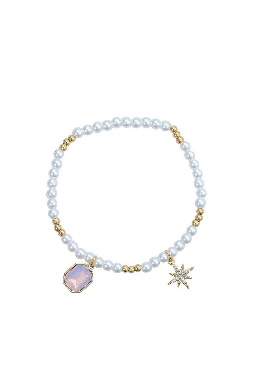 Boxed Gifts | Knight & Day Pink Opal & Pearl Bracelet