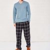 Him | Portland Mens Luxury Loungewear Set In Aqua