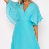 Sale Dresses | Rowen Avenue Aqua Angel Sleeve Dress