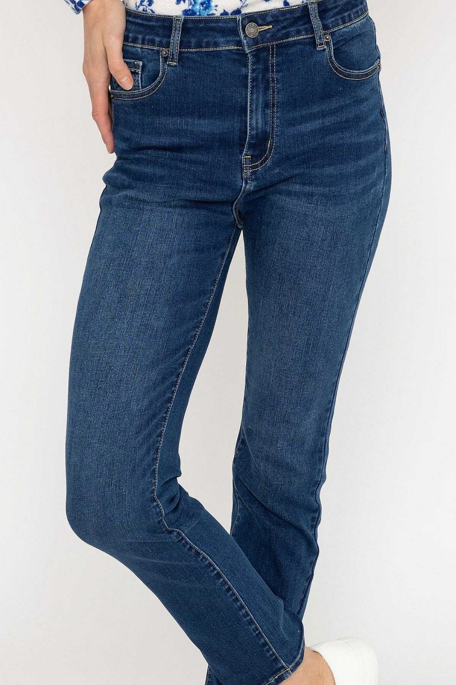 Jeans & Trousers | Kelly & Grace Weekend Straight Leg Jeans In Indigo