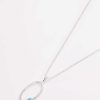 Her | Joularie Oval Pendant With Blue Stone