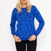 Jumpers & Cardigans | Rowen Avenue Animal Print Jumper In Blue