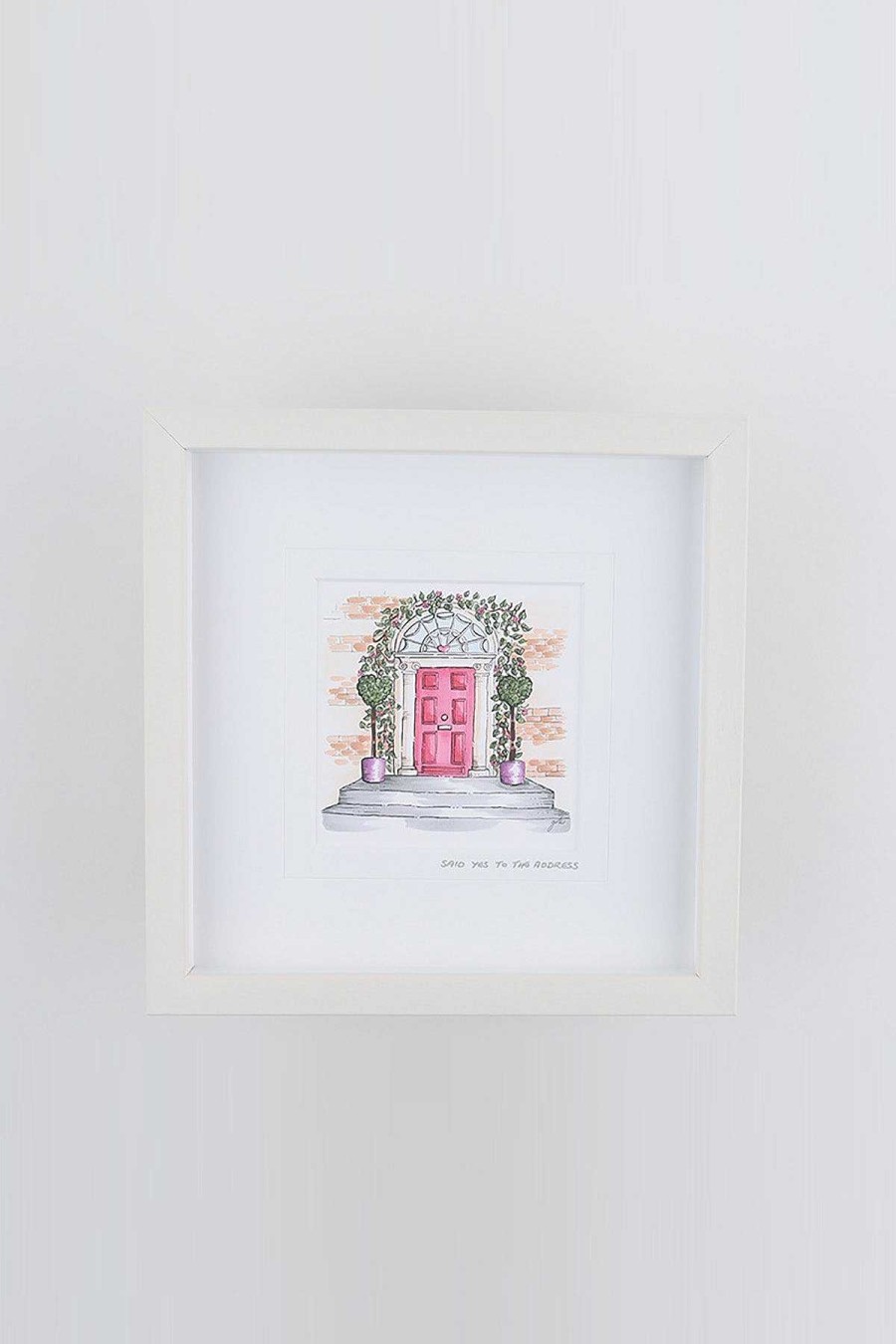 Homeware | Blue Shoe Gallery Yes To The Address Small Framed Art Print