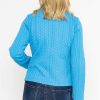 Coats & Jackets | Voulez Vous Textured Jersey Zip Jacket In Blue