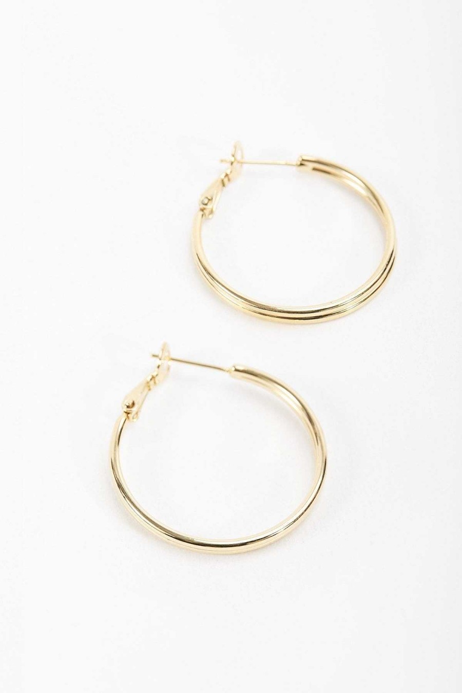 Earrings | Soul Jewellery Gold Tone Hoop Earrings