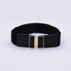 Belts | SOUL Accessories Gold Clasp Elastic Belt In Black