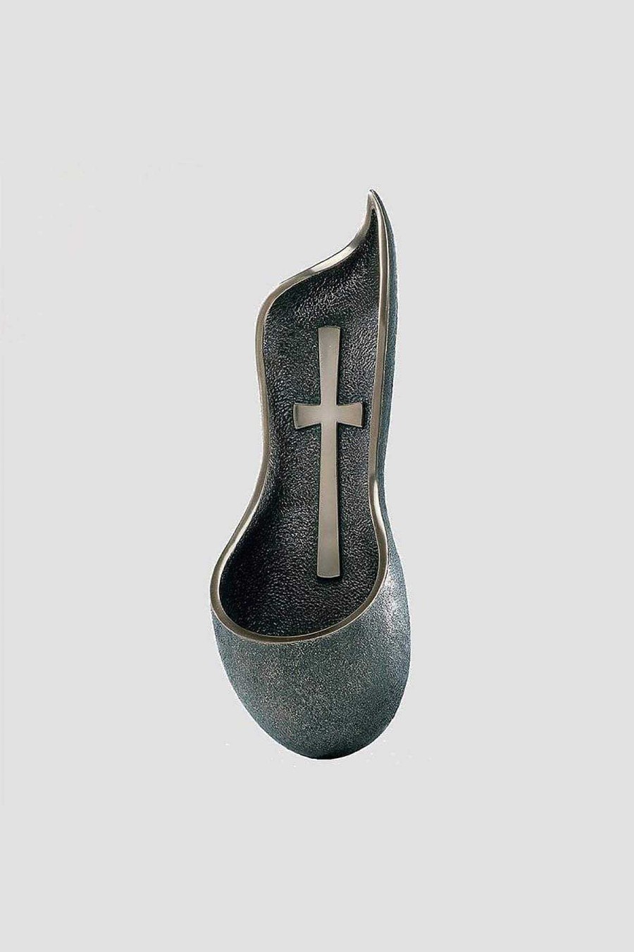 Homeware | Genesis Bronze Cross Holy Water Font