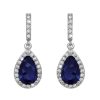 Boxed Gifts | Tipperary Crystal Jewellery Blue Pear Shape Earrings