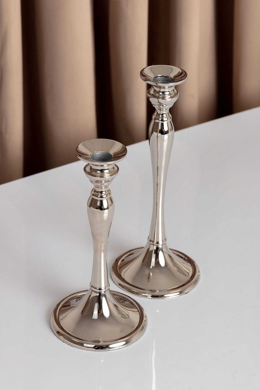 Homeware | Carraig Donn Living Small Silver Dinner Candle Holder