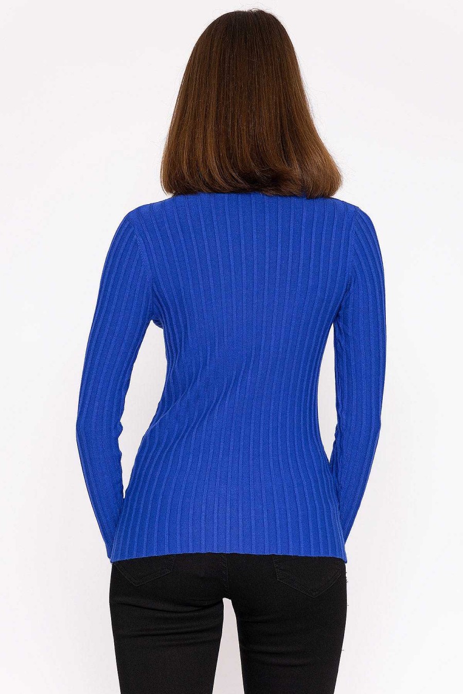 Jumpers & Cardigans | Kelly & Grace Weekend Rib Knit Top In Blue