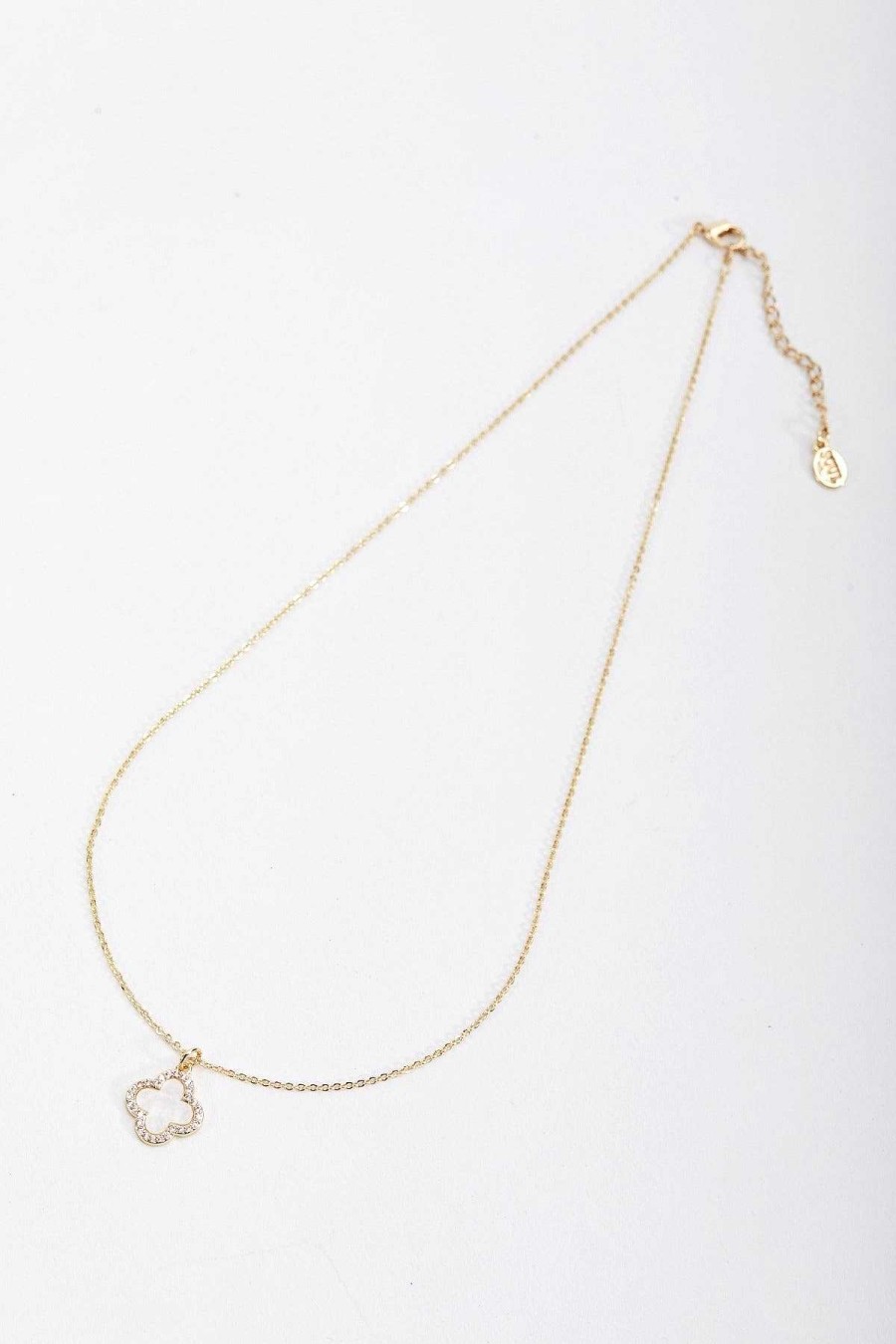 April Edit | Joularie Gold Tone Finish Necklace With Crystals