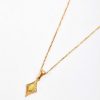 Boxed Gifts | Joularie Green Stone Diamond Pendant Necklace