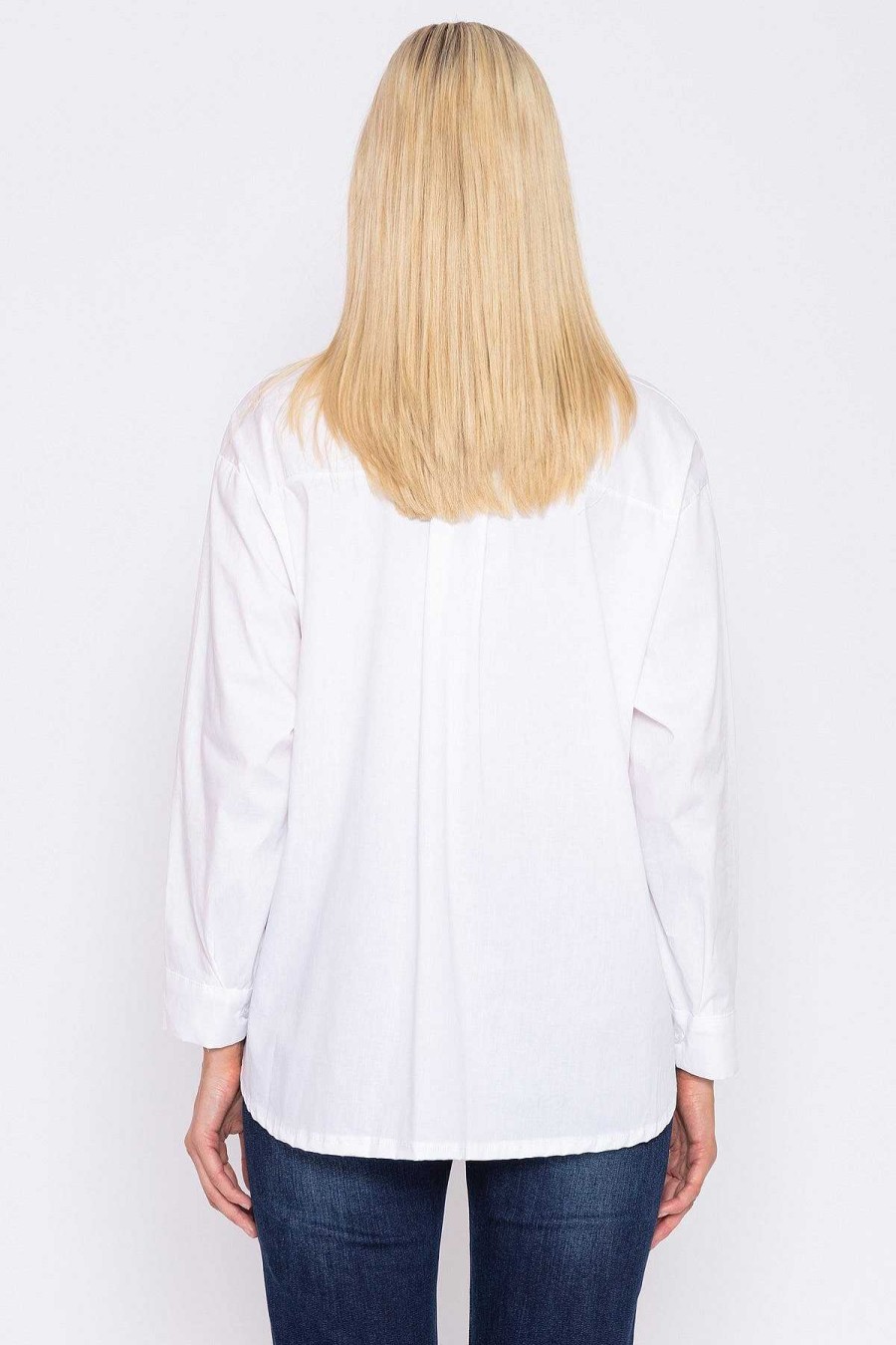 Tops & Blouses | Rowen Avenue Poplin Shirt In White