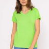 Tops & Blouses | Kelly & Grace Weekend V Neck Tee In Green