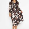 Dresses & Jumpsuits | Pala D'oro Cliodhna Brown Printed Midi Dress