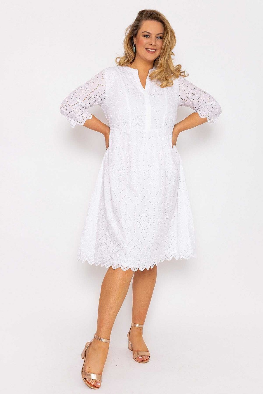 Dresses & Jumpsuits | Ulla Popken White Lace Dress