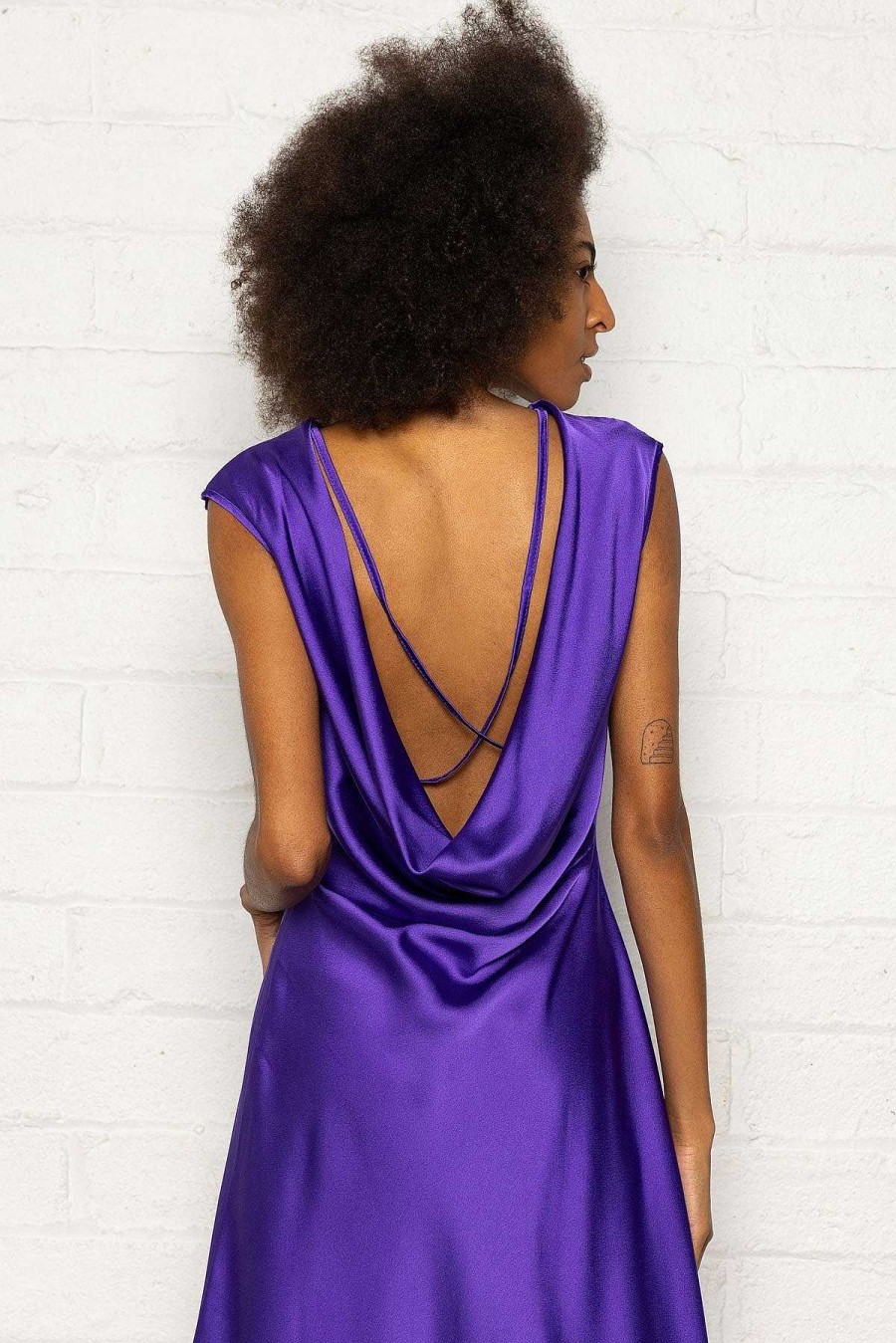 Dresses & Jumpsuits | Pala D'oro Sport Vanessa Midi Dress In Purple