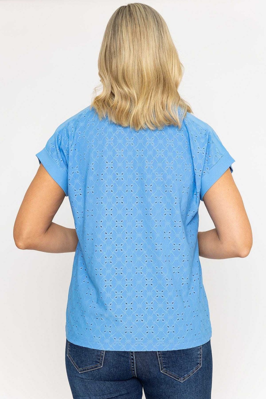 Tops & Blouses | Voulez Vous V-Neck Jersey Top In Blue