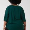 Tops & Blouses | Nova of London Curve - Plain Zip Front Top In Green