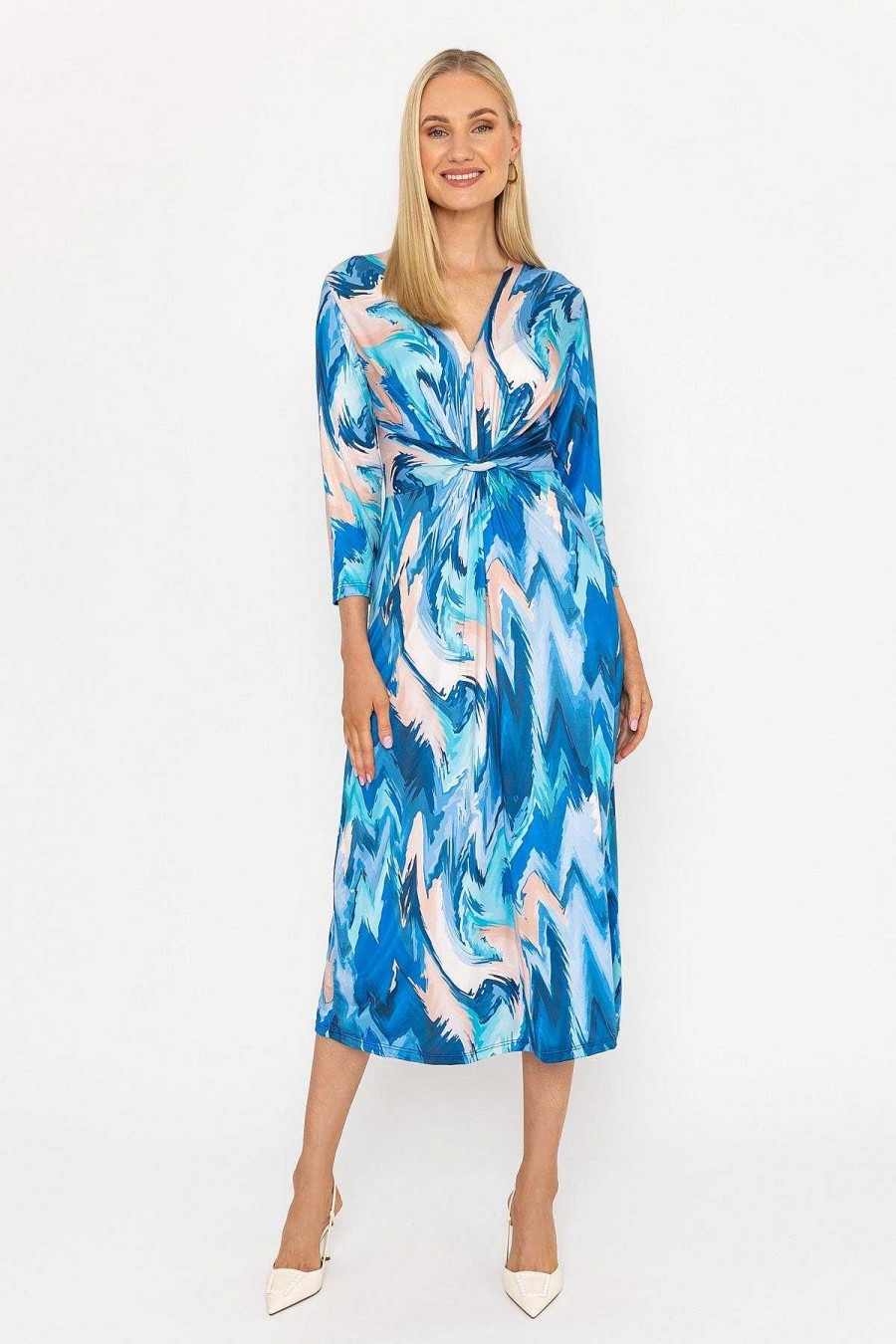 Dresses & Jumpsuits | Pala D'oro Louisa Midi Dress In Blue