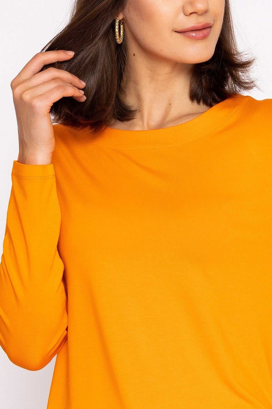 Tops & Blouses | Kelly & Grace Weekend Boat Neck Top In Orange