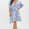 Dresses & Jumpsuits | Vero Moda Curve Curve - Lexie Dress In Blue Print