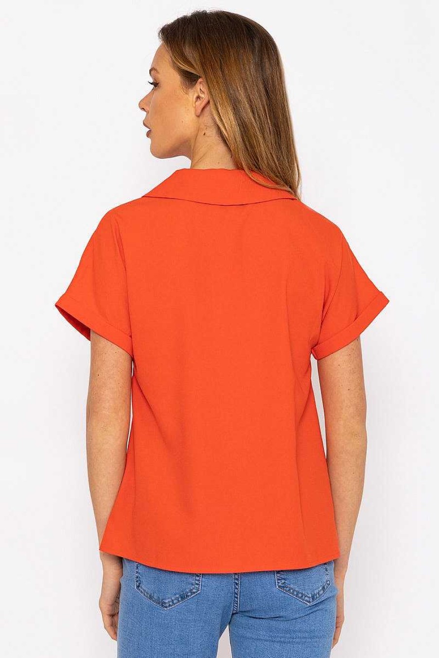 Tops & Blouses | Rowen Avenue Coral Camp Collar Shirt