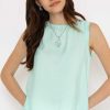 Tops & Blouses | B.Young Bysilti Aqua Blue Sleeveless Top