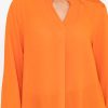 Tops & Blouses | Pala D'oro Orange Lace Back Blouse