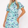 Dresses & Jumpsuits | Rowen Avenue Aurora Blue Printed Shirt Dress