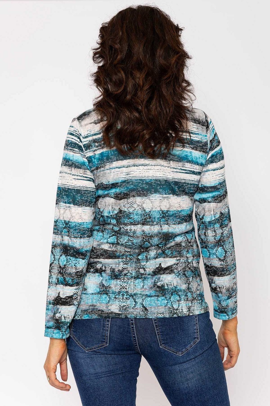 Tops & Blouses | Voulez Vous Printed Burnout Top In Blue