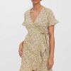 Dresses & Jumpsuits | Vero Moda Henna Wrap Dress In Yellow