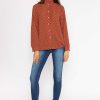 Tops & Blouses | Rowen Avenue Ruffle Blouse In Rust Print