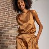 Tops & Blouses | Pala D'oro Sport Blair Sleeveless Top In Bronze