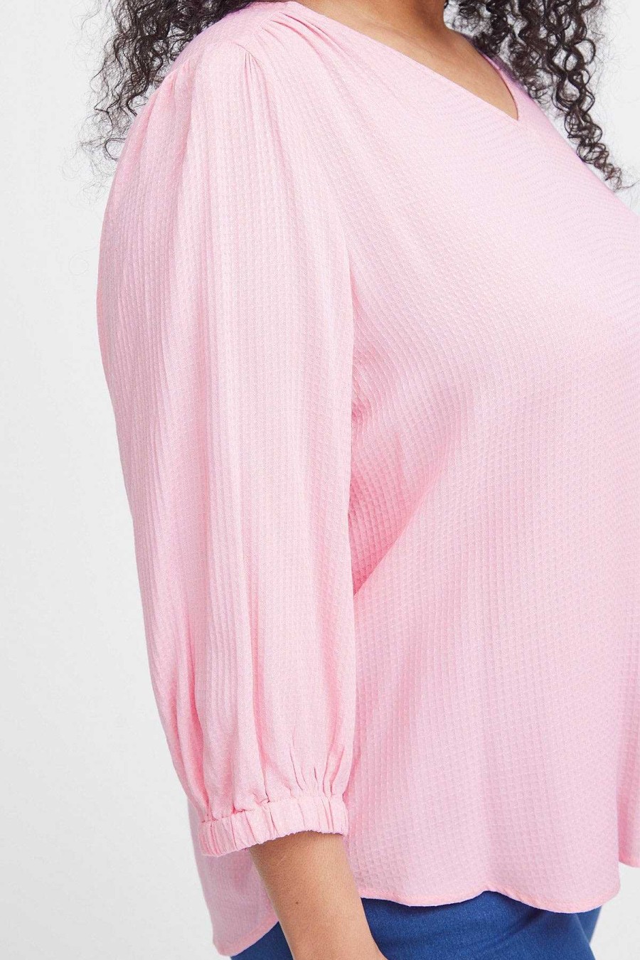 Tops & Blouses | Simple Wish Pink Viscose Top