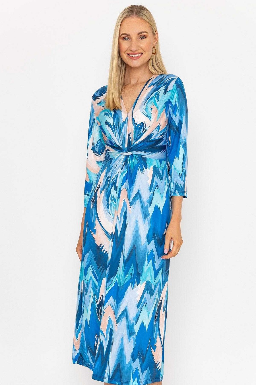 Dresses & Jumpsuits | Pala D'oro Louisa Midi Dress In Blue