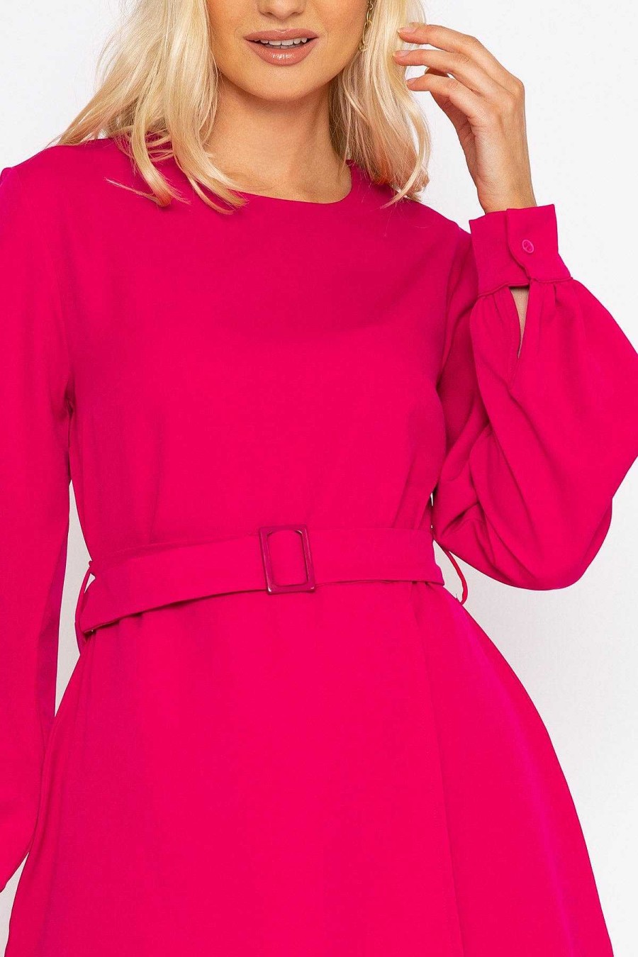 Dresses & Jumpsuits | Rowen Avenue Belted Mini Dress In Fuchsia