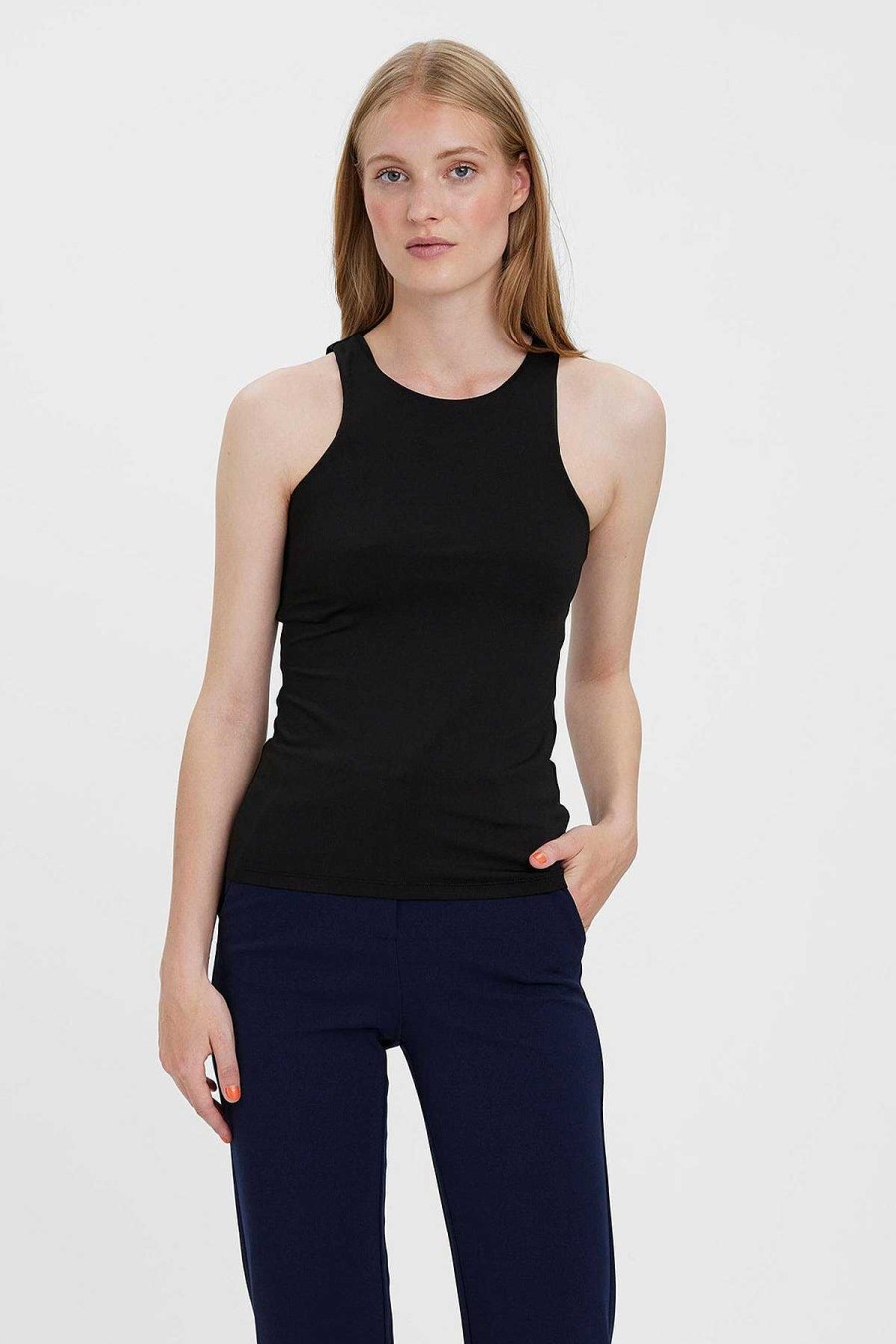 Tops & Blouses | Vero Moda Bianca Tank Top In Black