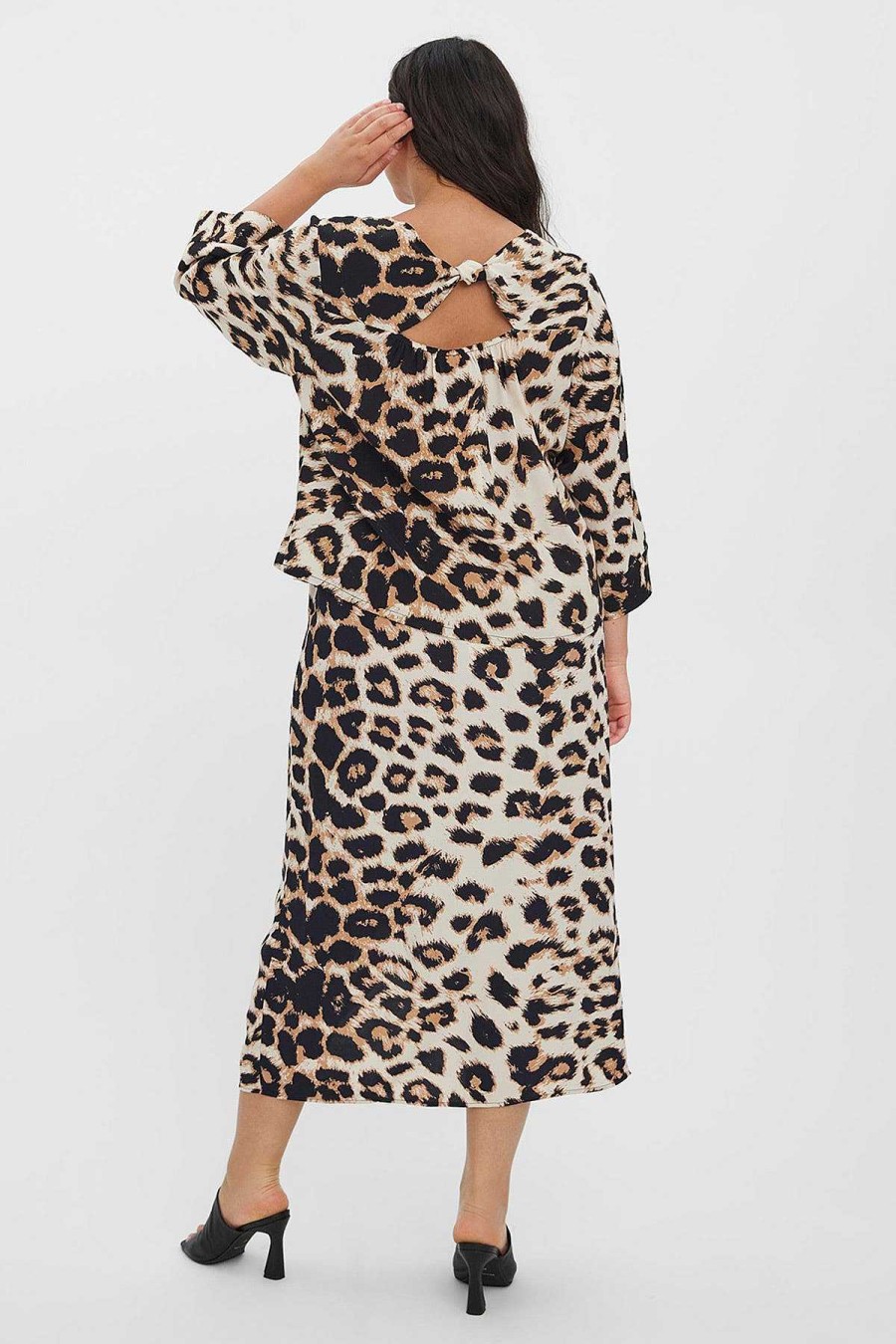 Tops & Blouses | Vero Moda Curve Curve - Ulina V-Neck Blouse In Animal Print