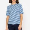 Tops & Blouses | Kelly & Grace Weekend Stripe Jersey Top In Blue