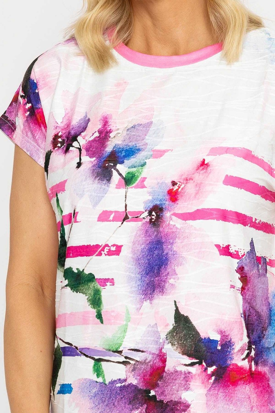 Tops & Blouses | Voulez Vous Pink Printed Jersey Top