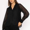 Tops & Blouses | Rowen Avenue Dobby Texture Blouse In Black