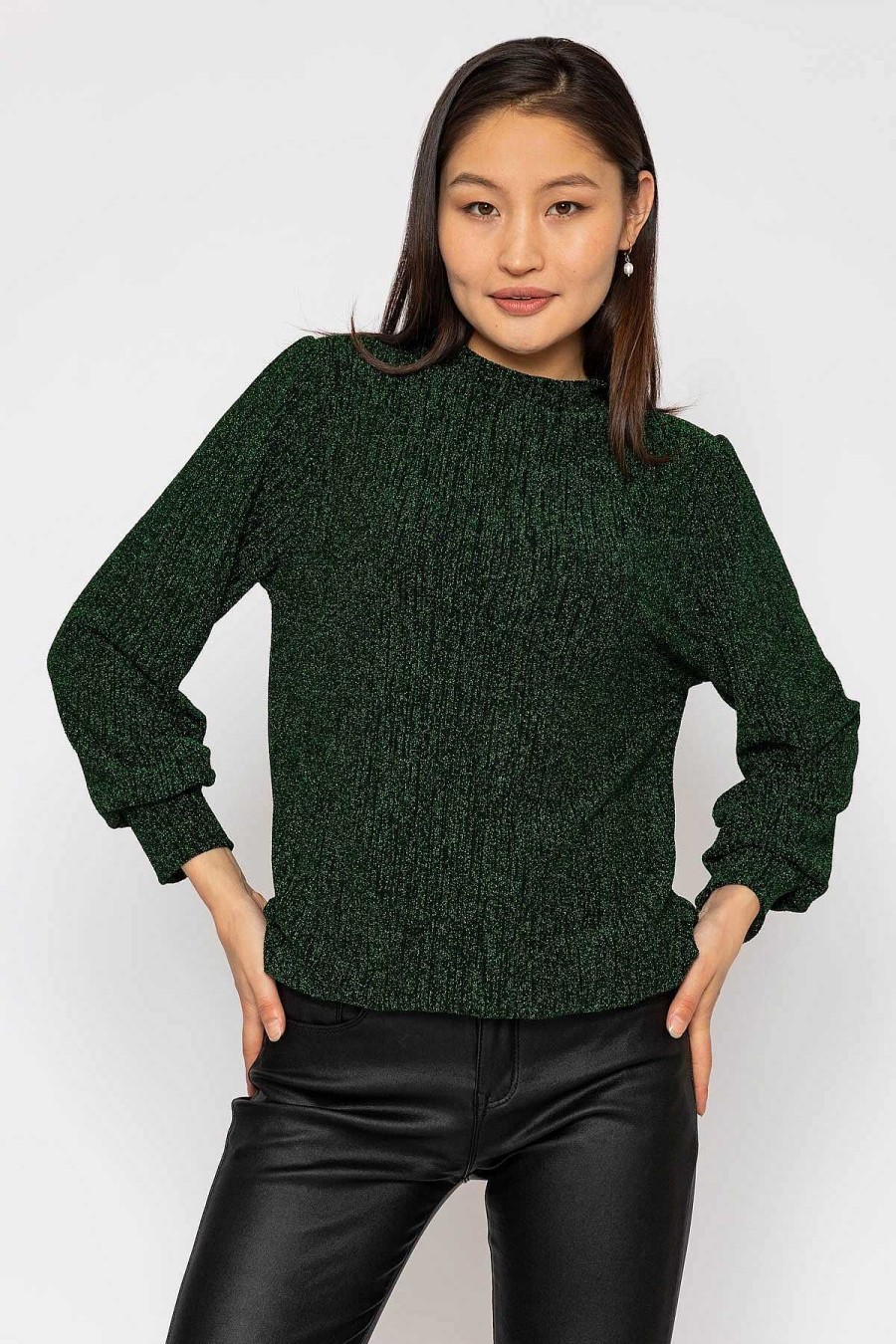 Tops & Blouses | Pala D'oro Sparkle Top In Green