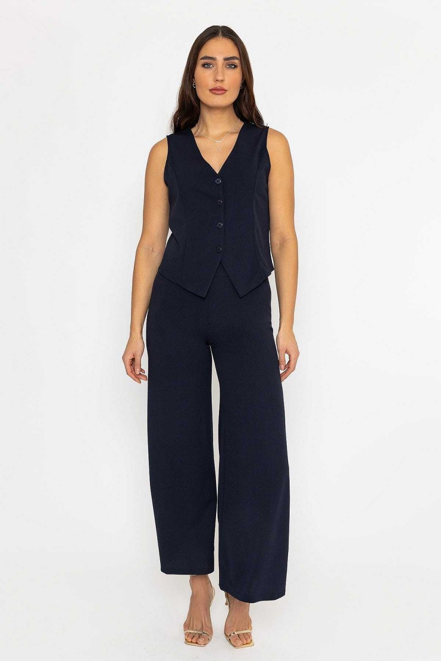 Tops & Blouses | Pala D'oro Waistcoat In Navy